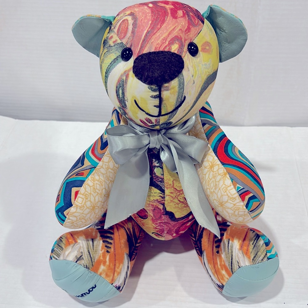 Unique Handmade Patchwork Teddy Bear